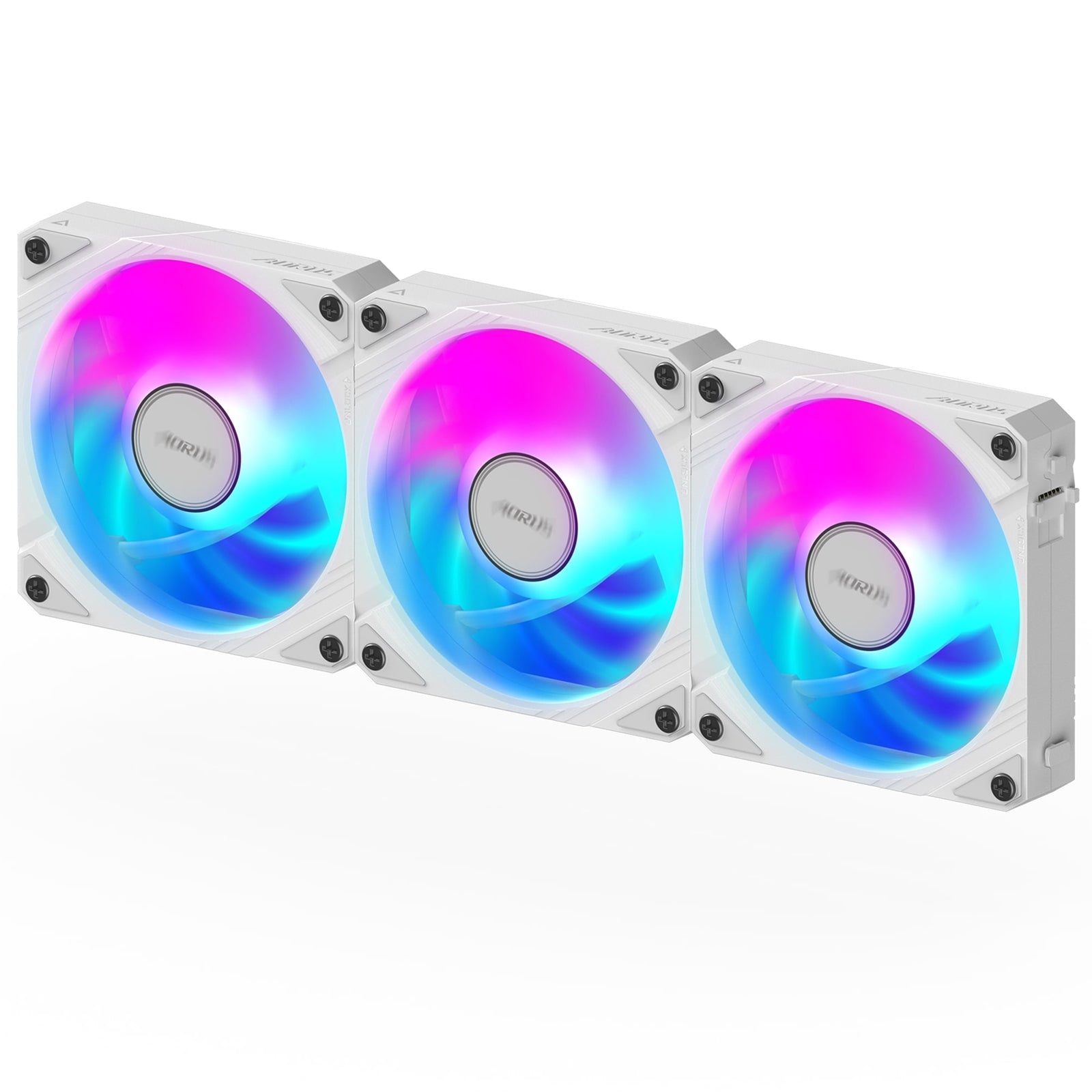 Gigabyte AORUS 120mm White ARGB Fans 3-Pack PWM Daisy-Chain Gigabyte AORUS 120mm White ARGB Fans 3-Pack PWM Daisy-Chain